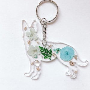 German Shepherd Keychain, Resin Keychain, Dog Mom, German Shepherd, Cute Gift