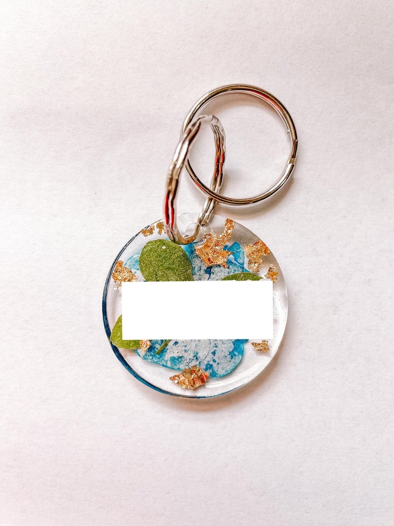 Resin Dog Tag Flower Dog Tag Cute Dog Tag Circle Tag Etsy
