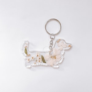 Langhaar Dackel, Dackel Schlüsselanhänger, Weiner Hund Schlüsselanhänger, süße Geschenkideen, Welpe, Hundeliebhaber, Geschenke für Hundeliebhaber,