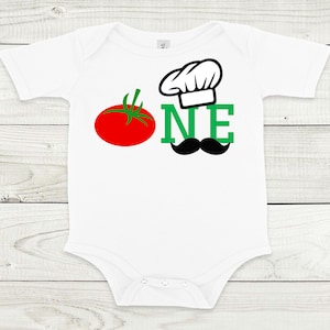 Italian Dinner 1st Birthday Shirt: Pizza Party Outfit