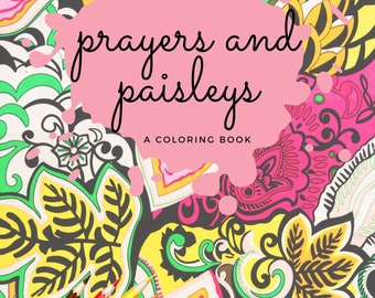 10 Printable Bible Verse and Paisley Designs Coloring Pages, Adult Kids Coloring Book, SVG - JPG - PDF