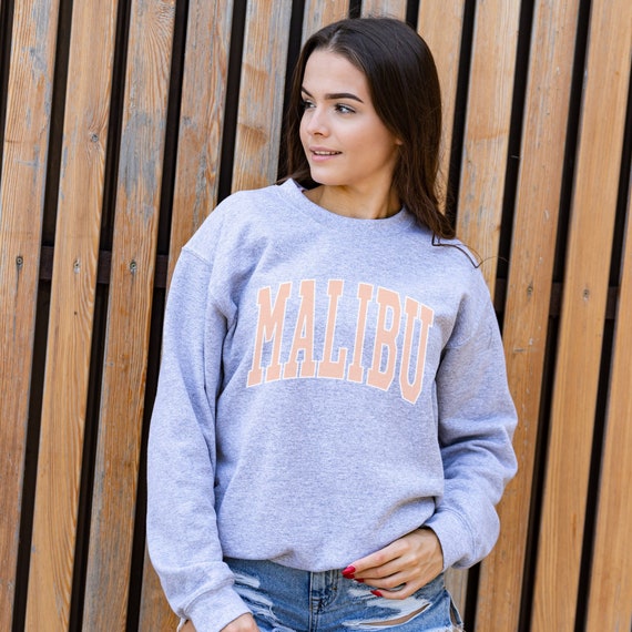Malibu Sweatshirt Preppy Sweatshirt Aesthetic Sweater Indie