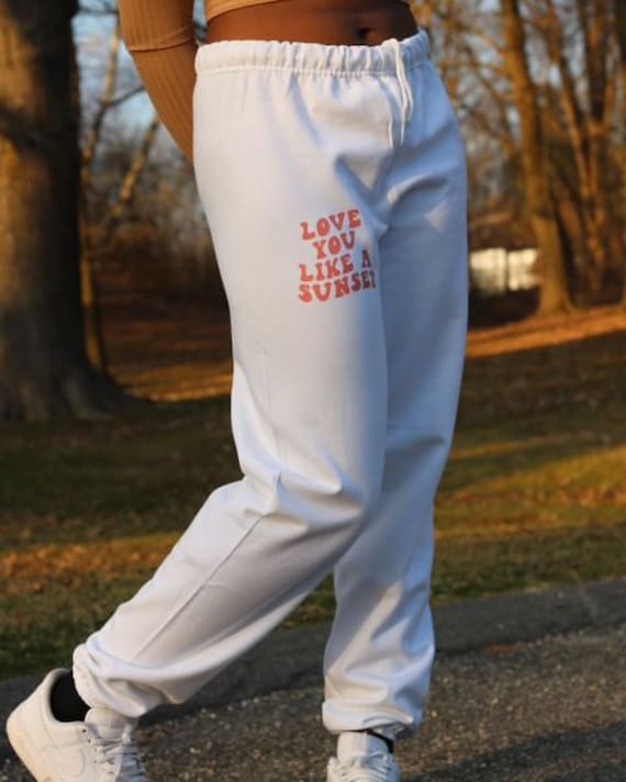 Buy Love You Like A Sunset Trendy Sweatpants Aesthetic Sweatpants