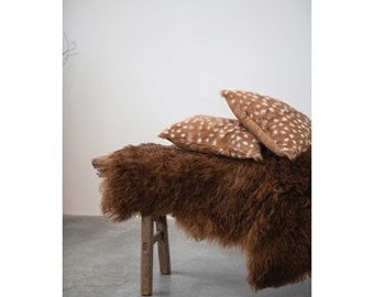 Natural Tibetan Lamb Pelt Accent Rug