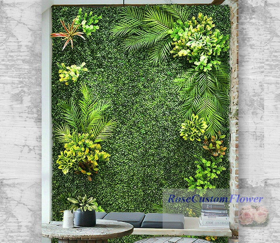 Custom Home Decoration Background Artificial 3D Plant Wall Etsy