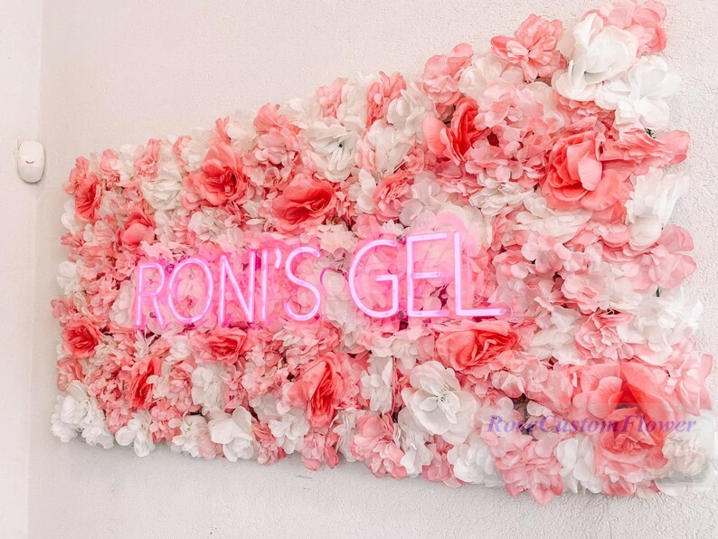 Enthusiasm Red Rose Flower Wall Panels Artificial Synthetic Etsy