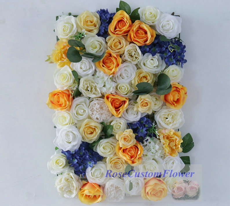 Sweet Ivory Baby Pink Rose Flower Wall Backdrops Artificial | Etsy