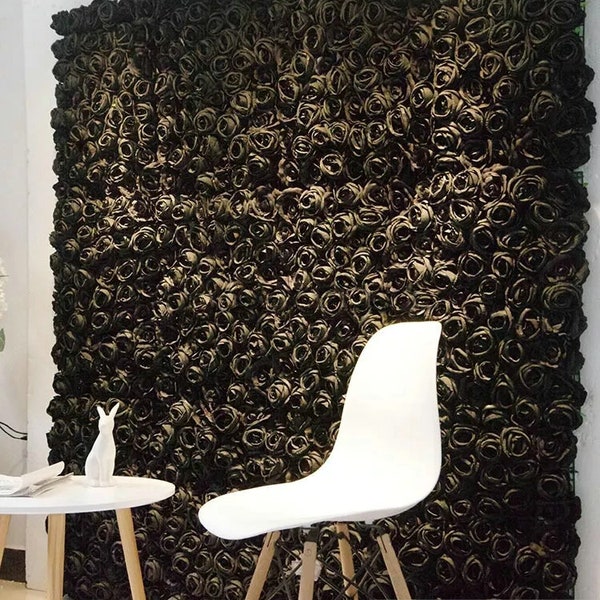 Black Flower Wall Backdrop Etsy