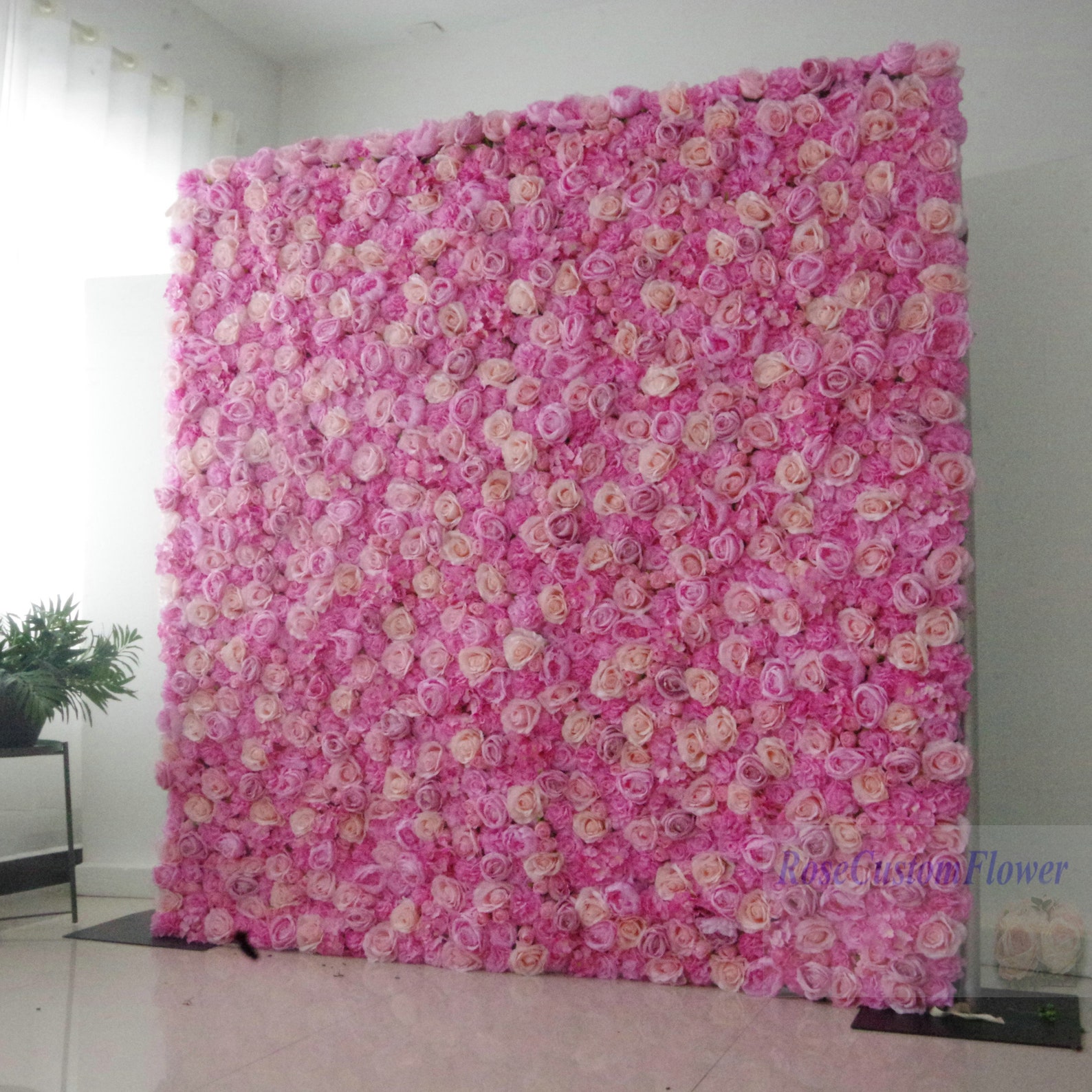 Baby Blue Light Blue Flower Wall Panel Custom 3D Artificial Etsy