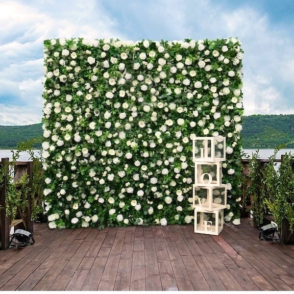Fake Greenery Wall Wedding Etsy