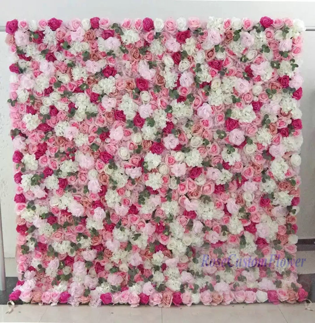 Pink Flower Wall Backdrop Panel for Party Birthday Decoration Etsy