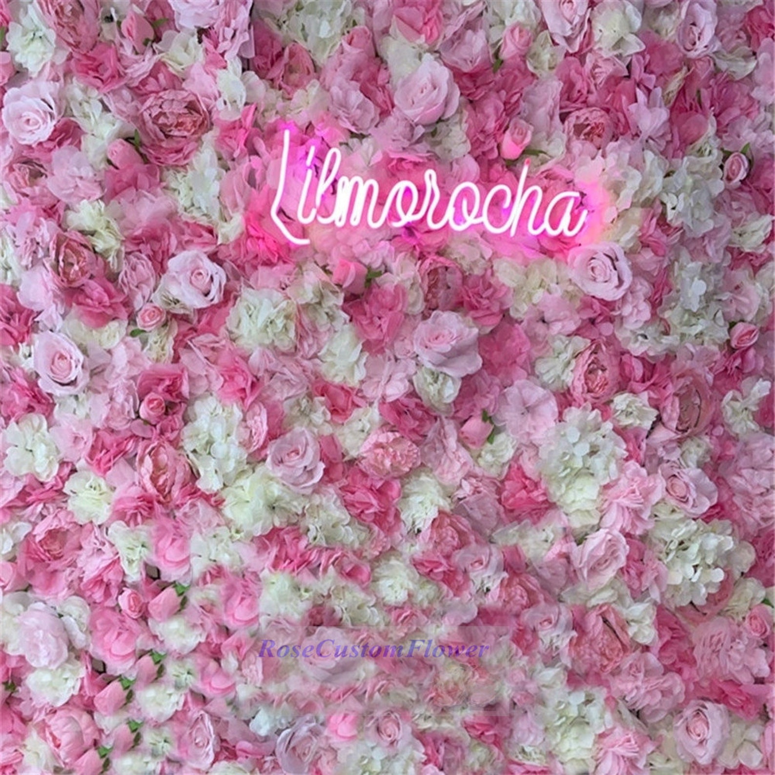 Enthusiasm Red Rose Flower Wall Panels Artificial Synthetic Etsy