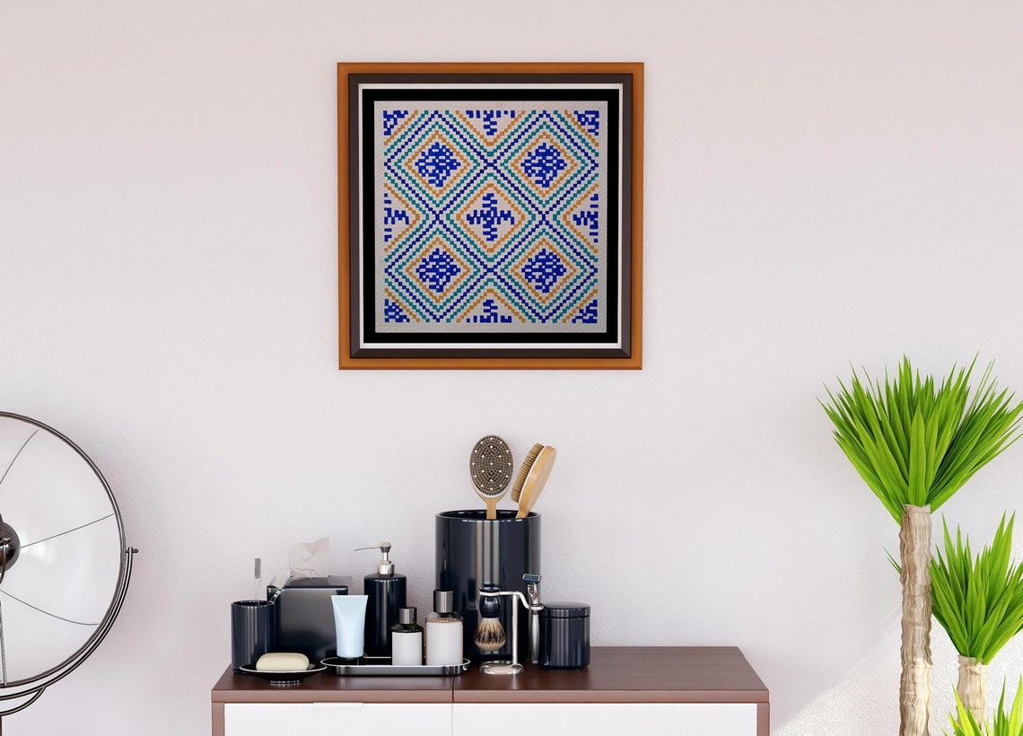 Colorful Tile. Handmade Paint. Printable File - Etsy