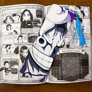 Gear 5 Luffy Bookmark: 3D Printed One Piece Manga Page Holder