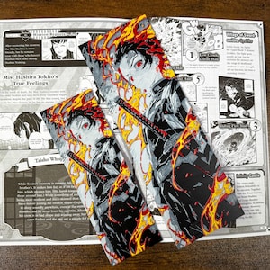 Tanjiro Bookmark | Sensory Fidget | Demon Slayer Bookmark | 3D Printed Anime Page Holder | Bookworm Gift | Anime Manga Bookmark