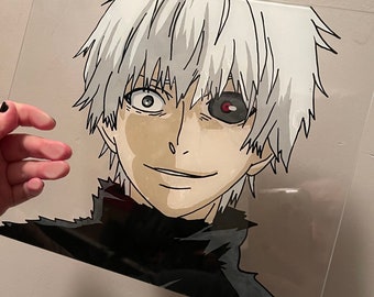 Ken Kaneki From Tokyo Ghoul Glass Painting Acrylic Painting Lifepharmafze Com