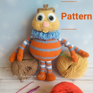 Amigurumi crochet toy pattern Incy Wincy Spider, LBB toy pattern, tutorial PDF file