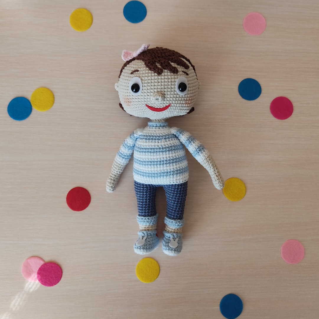 Crochet Doll Mia, Little Baby Bum Toys, Gift for Girl, Mia Little Baby Bum,  Soft Doll, Handmade Mia Doll, Christmas Gift for Toddler