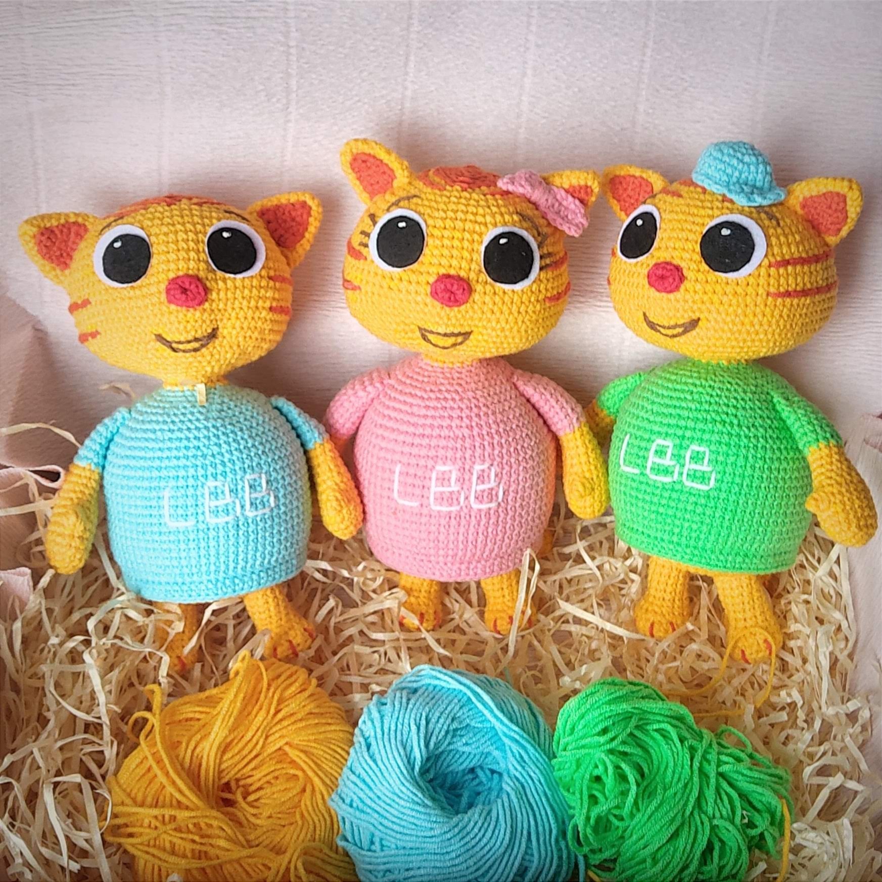 Crocheted Kittens Yellow Kittens LBB Kittens Amigurumi Cats Etsy Australia