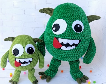 Little Monster Stan, Baby Bum Monster, Little Baby Toys, Crocheted