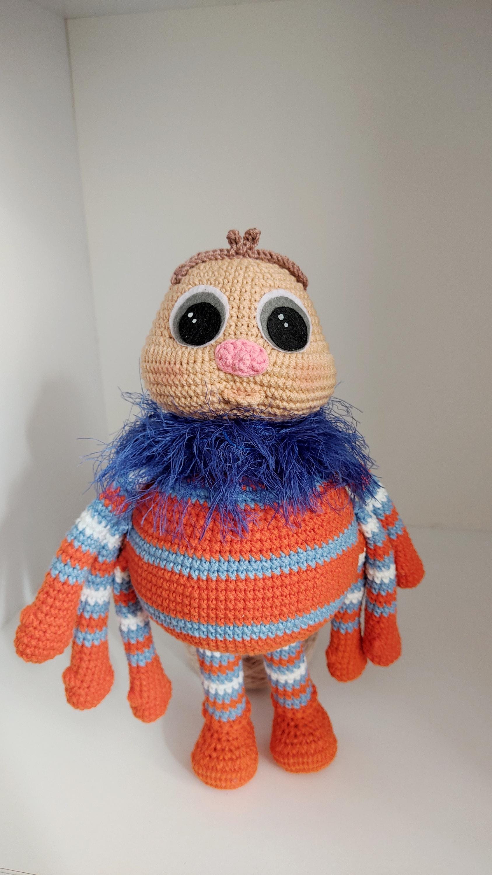 Incy Wincy Spider, Crochet Soft Toy, Little Baby Bum Spider