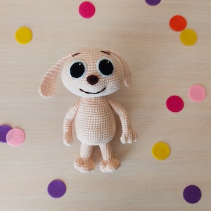 Crochet Bingo dog, Little baby bum Bingo, crochet toy dog, Stuffed Bingo, gift for toddler