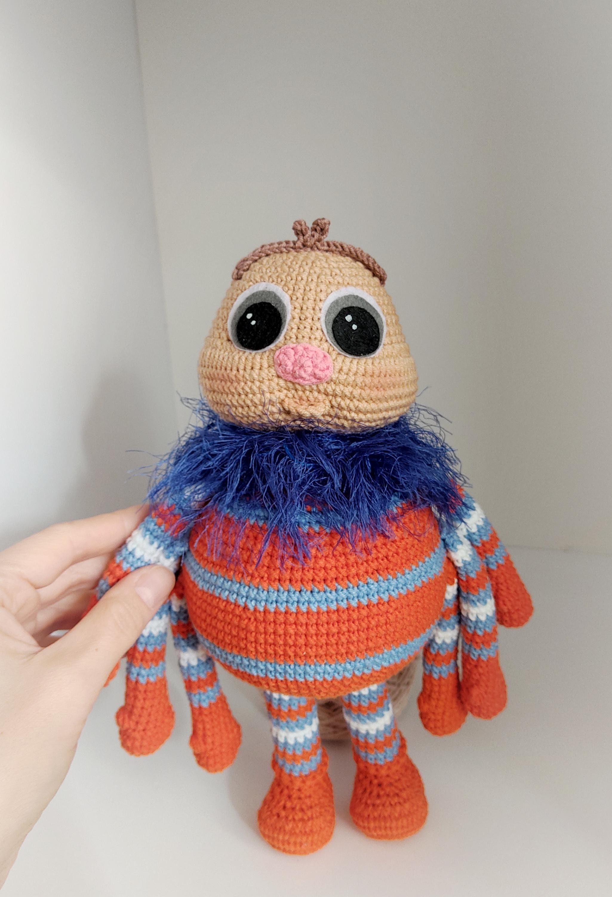 Incy Wincy Spider, Crochet Soft Toy, Little Baby Bum Spider