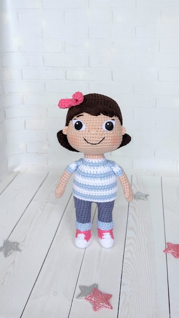 Crochet Doll Mia LBB Music Time Little Baby Bum Toys Gift for Girl Mia Little Baby Bum Soft Doll Handmade Mia Doll Gift for Toddler Etsy