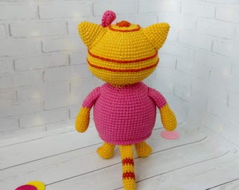 Gatitos de ganchillo, gatitos amarillos, gatitos LBB, gatos