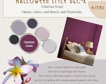 Halloween Home Decor Color Palette: Autumn Luxe Collection (Digital Download