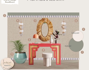 Transform Your foyer: Affordable Interior Design with E-Design Services - Click-to-Buy Shopping List Included !