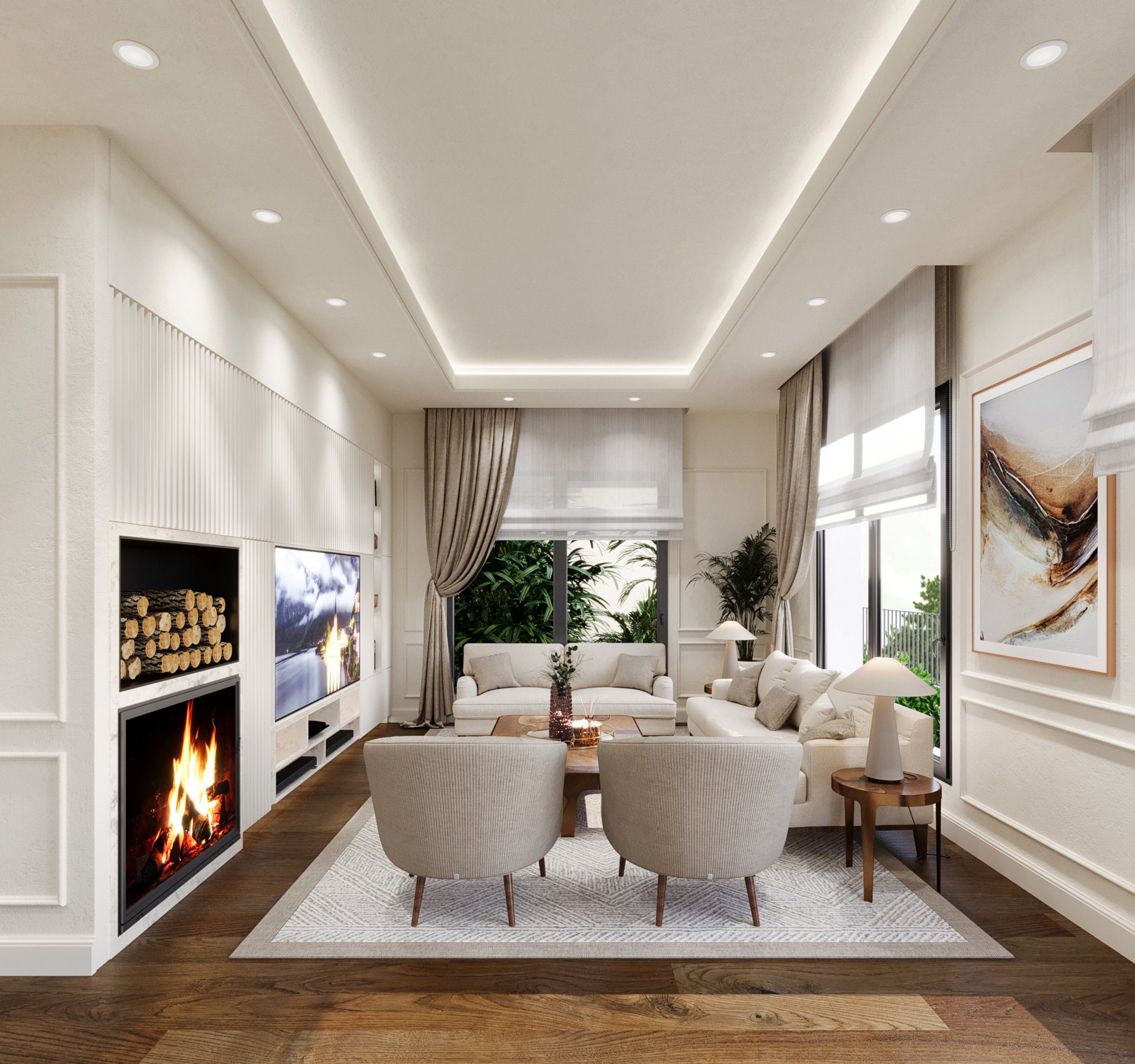 Custom 3D Interior Design Rendering: 3 Room Visualizations (digital ...