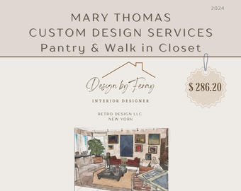 Custom Walk-In Closet and Pantry Design: Virtual Layout & Shopping List (Digital Download)