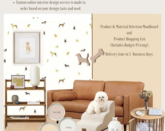 Personalized Pet-Friendly Interior Design Service: Custom Home Decor (Digital File)