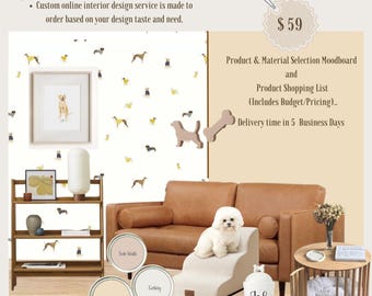 Personalized Pet-Friendly Interior Design Service: Custom Home Decor (Digital File)