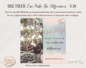 One-Touch E-Design Service: Digital Mood Board (Instant Download)