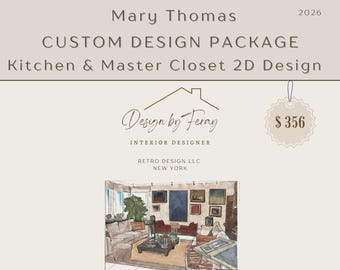 Custom Walk-In Closet Design: Virtual Layout & Shopping List (Digital Download)
