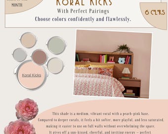 Koral Kicks Color Palette: Sherwin-Williams Paint Colors (Digital Download)
