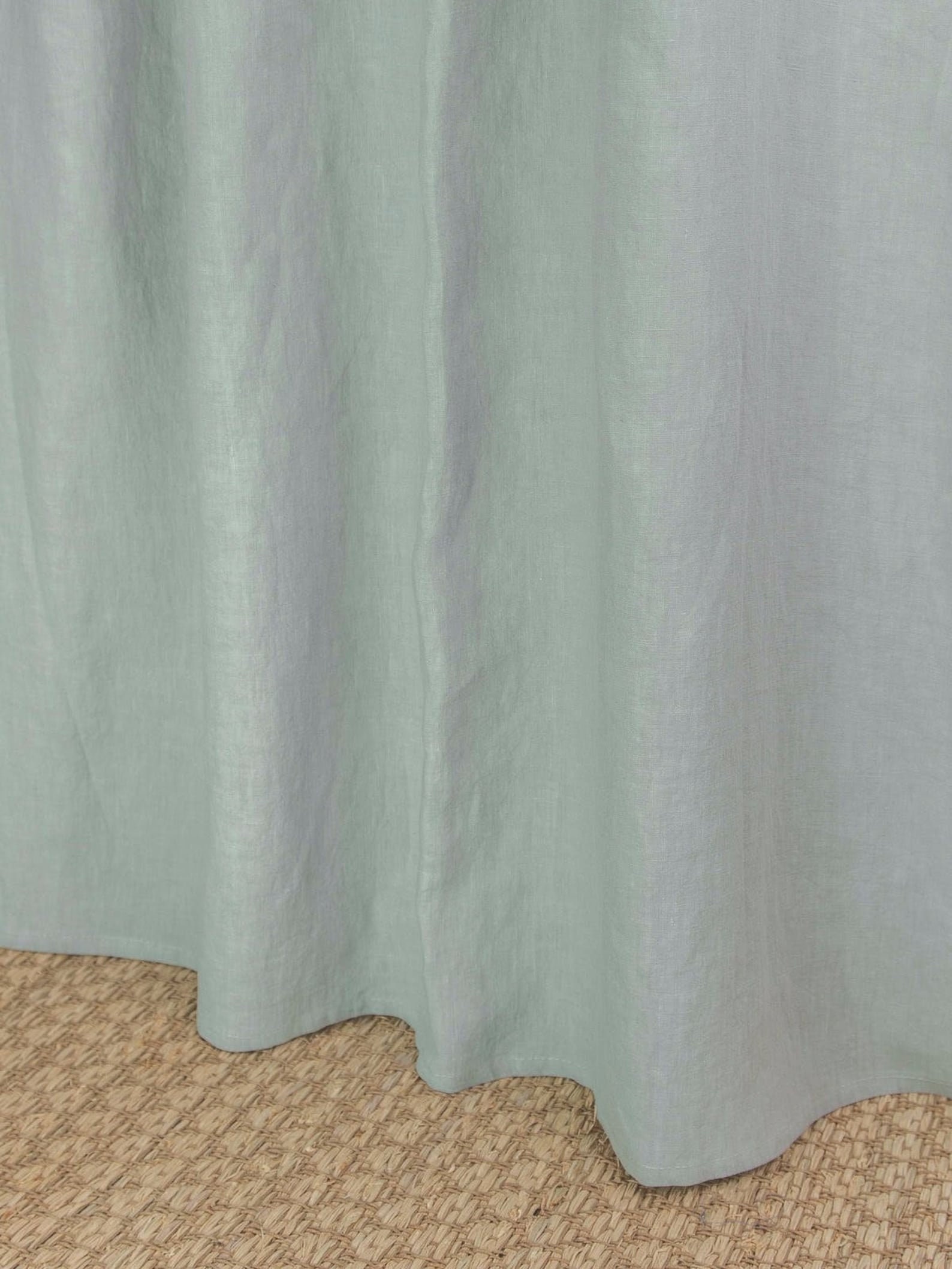 Cotton Curtains Sage Green Curtain 2 Panel Green Tab Top Etsy