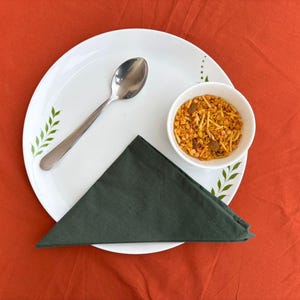 Washable Cotton Napkin Set - Reusable Table Cotton - Dinner Napkins - Cotton Fabric Cloth Napkins - Stonewashed Cotton Napkin Cloth Set