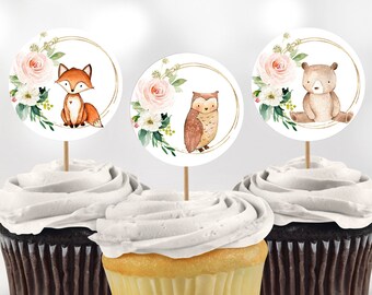 Greenery Cupcake Decor - Etsy