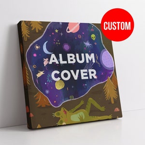 Custom Album Cover Poster Canvas Custom Wall Art Personalized Music App Poster Birthday Gift for Friend Album Cover Favourite Album Print