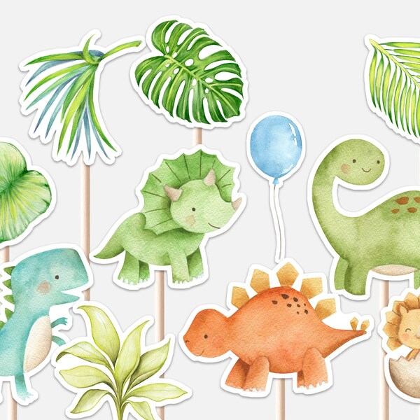 Dinosaur Cutouts Centerpieces - Etsy