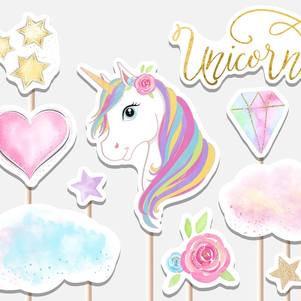Unicorn Centerpiece - Etsy