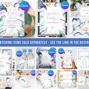 Under the Sea Baby Shower Chocolate Wrapper Ocean Animals Fishing Pool ...