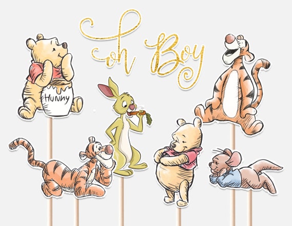 Winnie Pooh Cake Topper Printable