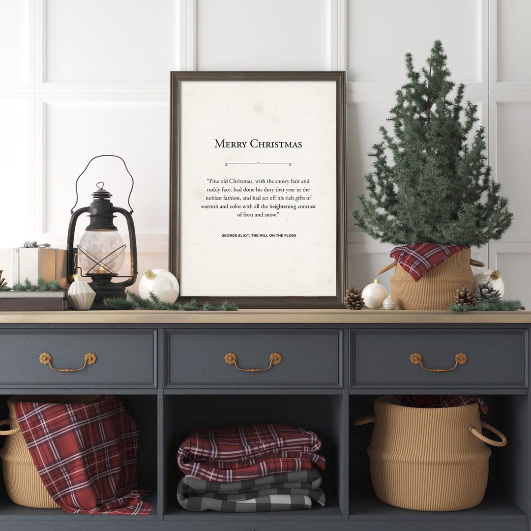 Merry Christmas Quote Wall Art Printable Quote Xmas Home Decor Happy Holidays Digital Christmas