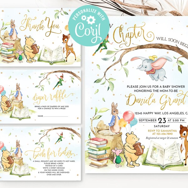 Book Themed Baby Shower - Etsy