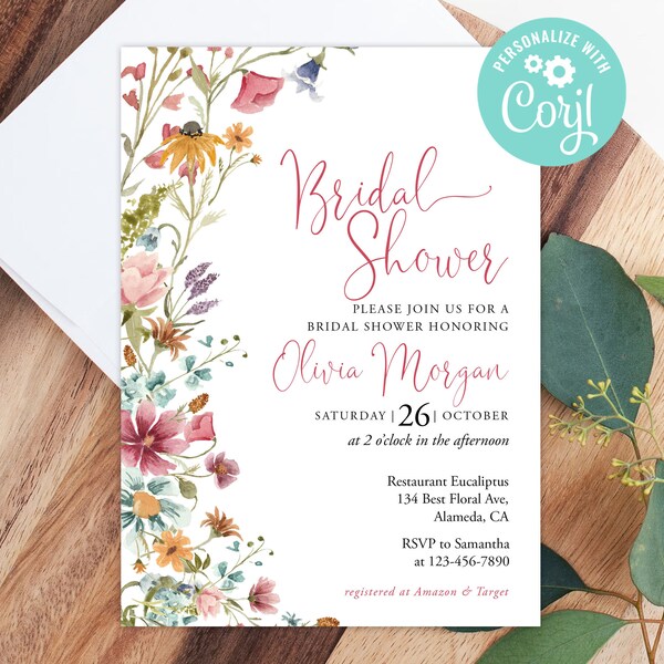 Bridal Shower Invitations Printed - Etsy