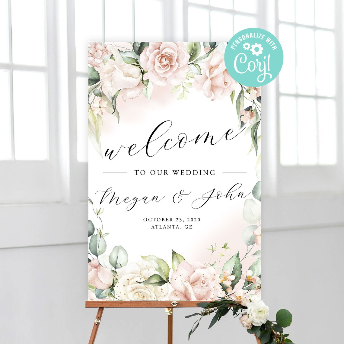 Bridal Shower Welcome Sign Wedding Editable Template Printable - Etsy
